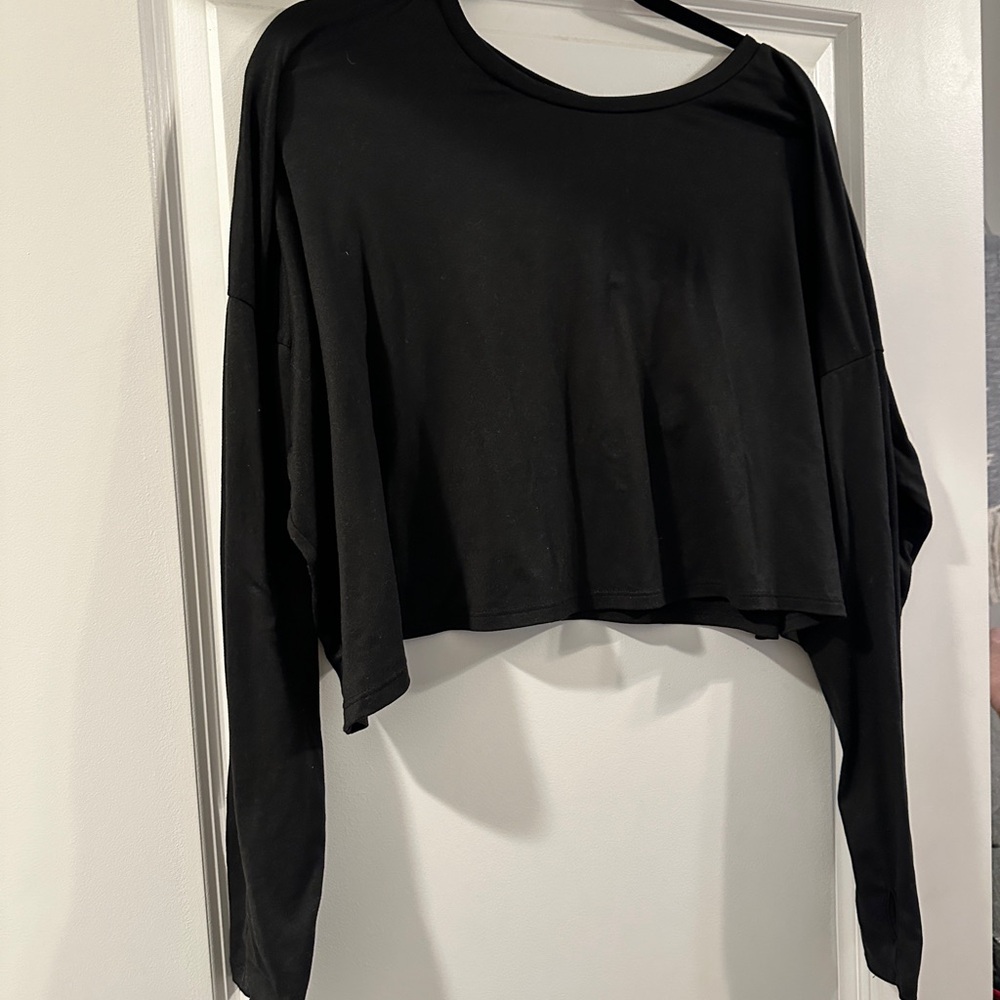 Black Women's Long Sleeve Top